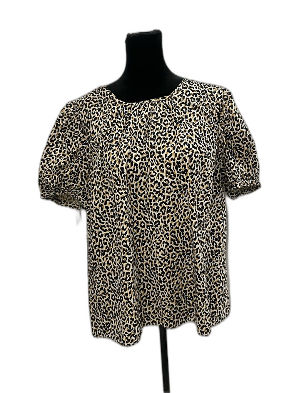J.Crew XL Leopard Print Blouse